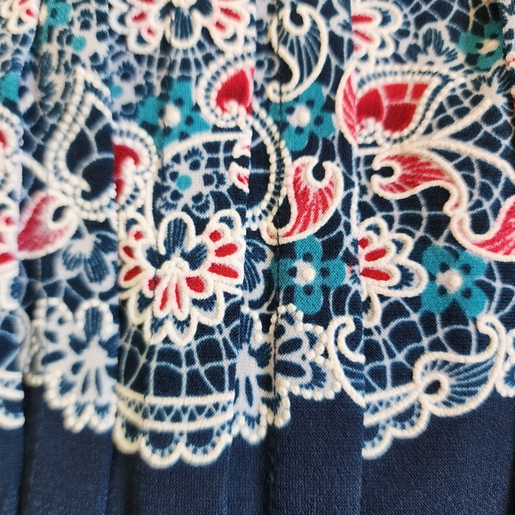 NWT Perceptions tank dress blue floral 10p sheath - Picture 10 of 14